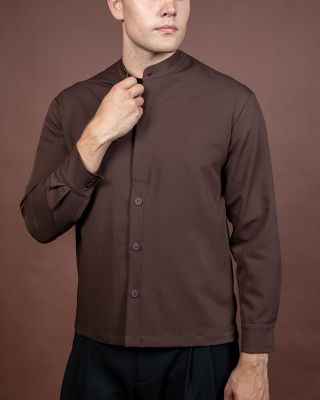 Overshirt Montavero καφέ
