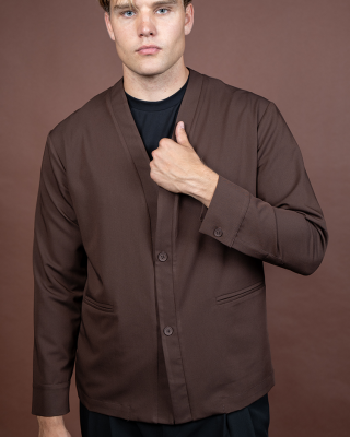 Overshirt Montavero καφέ