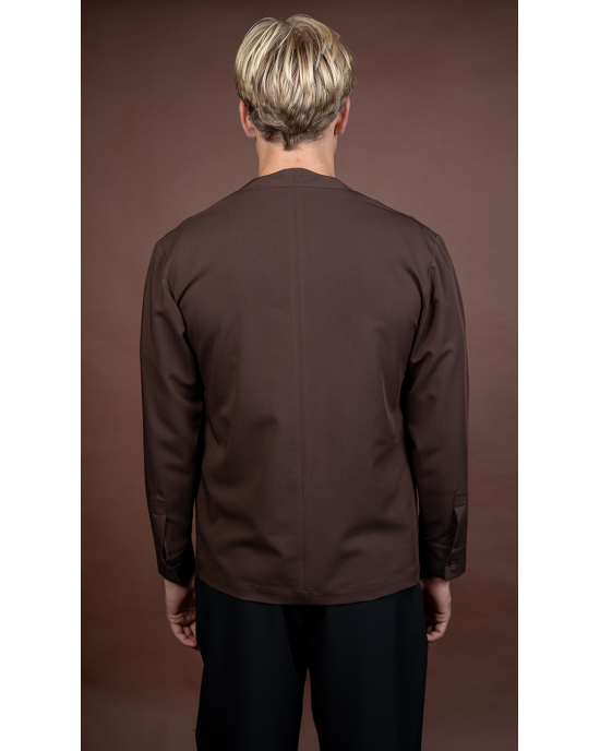 Overshirt Montavero καφέ OVERSHIRT