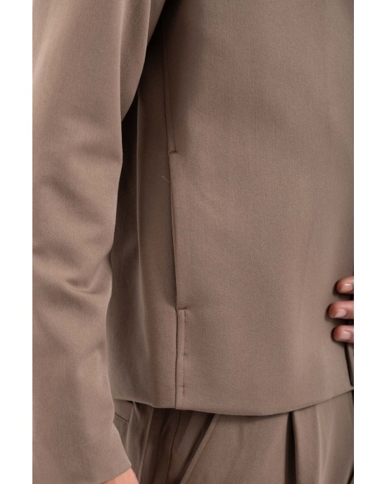 Πουκαμίσα Vittorio Pescara καφέ OVERSHIRT