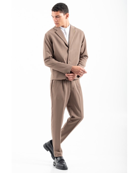 Πουκαμίσα Vittorio Pescara καφέ OVERSHIRT