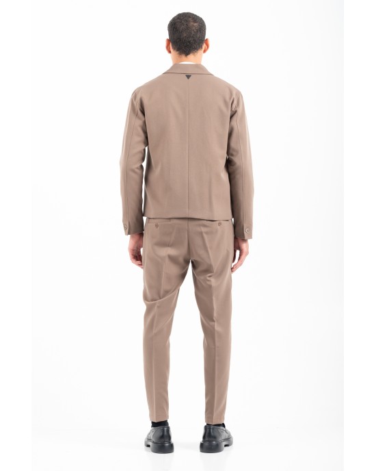 Πουκαμίσα Vittorio Pescara καφέ OVERSHIRT
