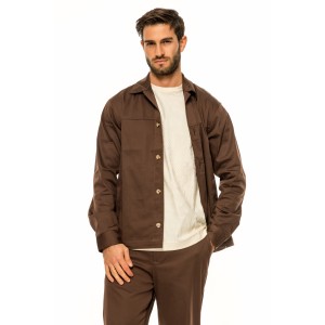 Overshirt Vittorio Saletto καφέ Overshirt Vittorio Saletto καφέ