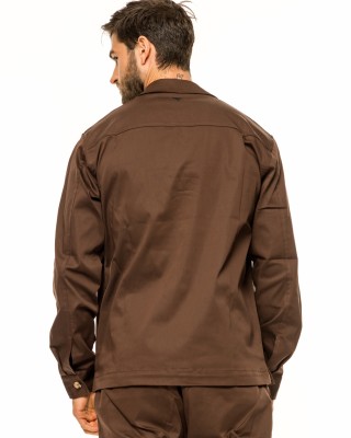 Overshirt Vittorio Saletto καφέ