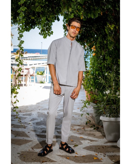 Πουκαμίσα Montavero γκρι OVERSHIRT