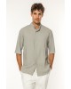 Πουκάμισο Vittorio Santo γκρι OVERSHIRT