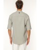 Πουκάμισο Vittorio Santo γκρι OVERSHIRT