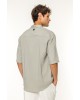 Πουκάμισο Vittorio Santo γκρι OVERSHIRT