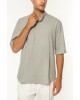Πουκάμισο Vittorio Santo γκρι OVERSHIRT