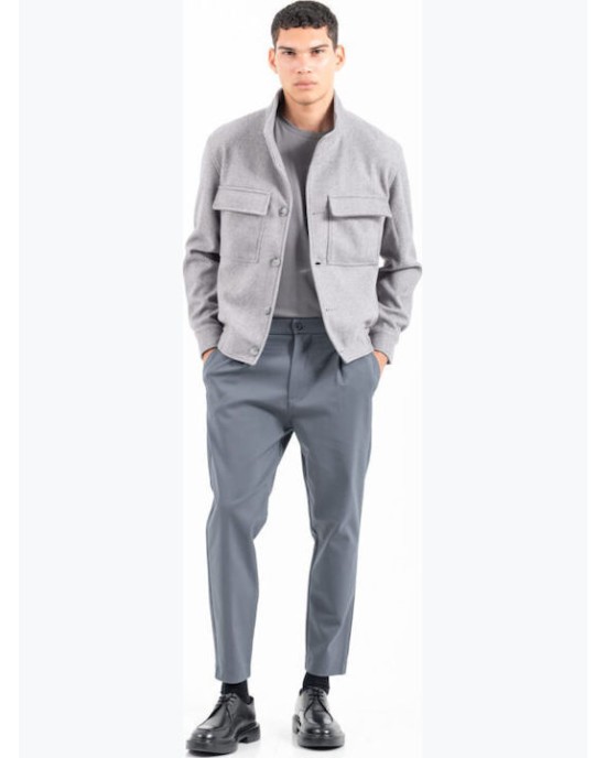 Overshirt Vittorio Mazzano γκρι OVERSHIRT