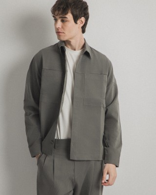 Overshirt Vittorio Primo γκρι