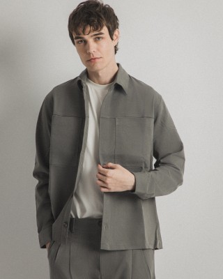 Overshirt Vittorio Primo γκρι