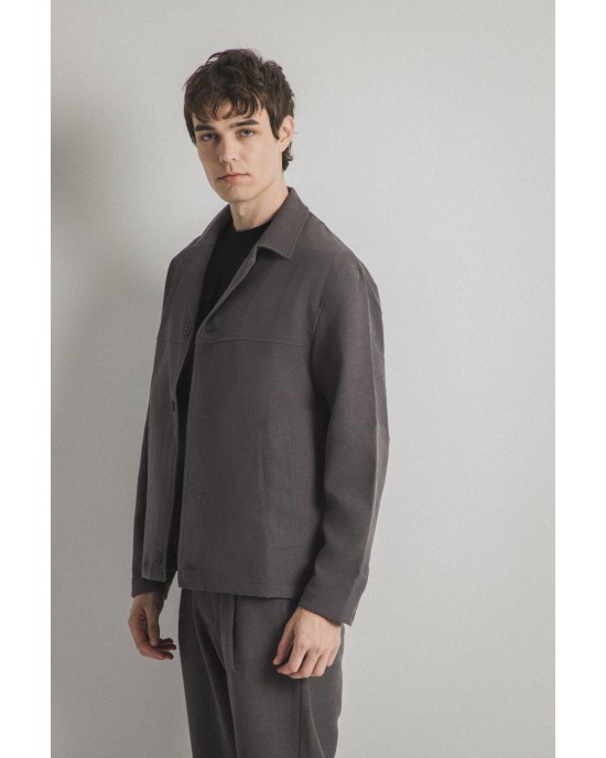Overshirt Vittorio Francesco γκρι OVERSHIRT