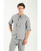 Πουκαμίσα Vittorio Capri γκρι OVERSHIRT