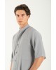 Πουκαμίσα Vittorio Capri γκρι OVERSHIRT