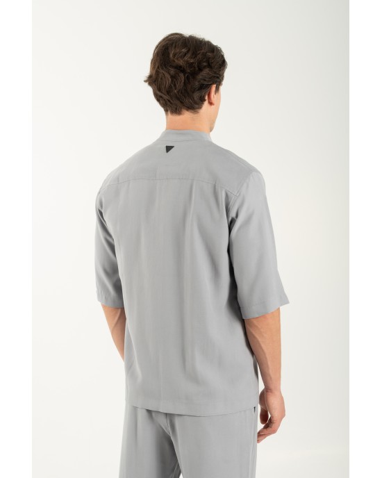 Πουκαμίσα Vittorio Capri γκρι OVERSHIRT