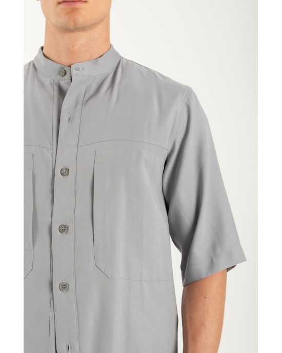 Πουκαμίσα Vittorio Capri γκρι OVERSHIRT