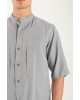 Πουκαμίσα Vittorio Capri γκρι OVERSHIRT