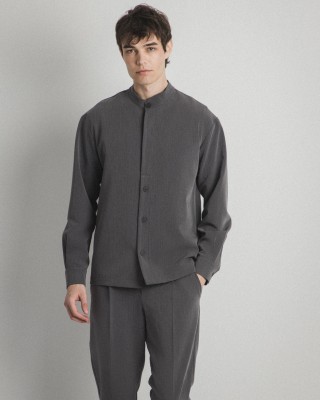 Overshirt Montavero γκρι σκούρο