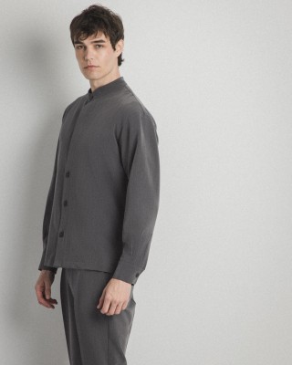 Overshirt Montavero γκρι σκούρο