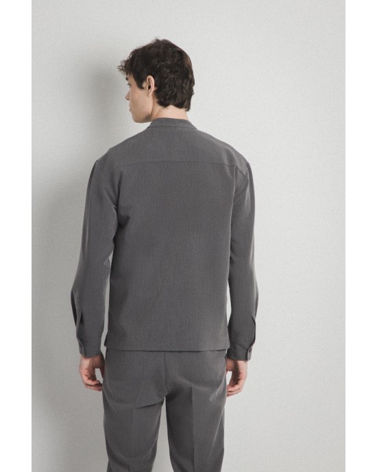 Overshirt Montavero γκρι σκούρο OVERSHIRT