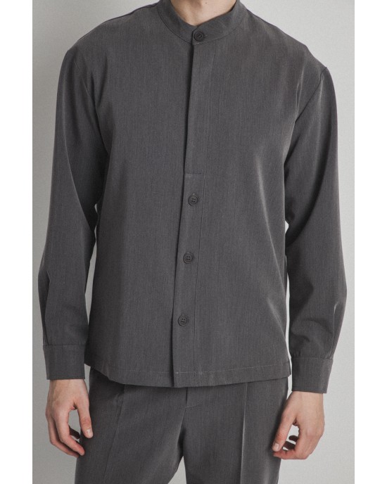 Overshirt Montavero γκρι σκούρο OVERSHIRT