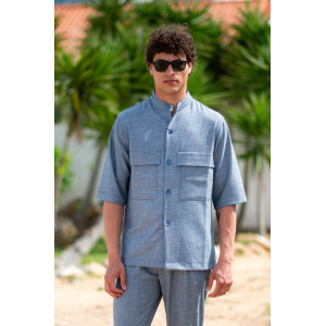 Πουκαμίσα Vittorio Bosa γαλάζια