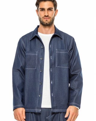 Overshirt Rebel μπλε