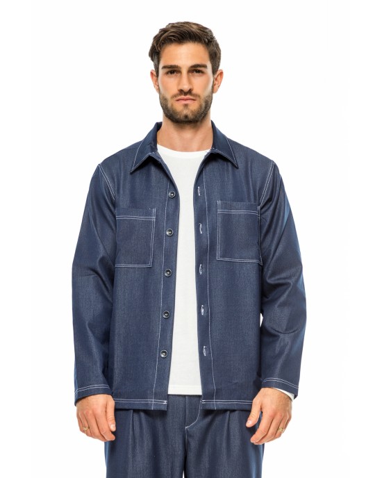 Overshirt Rebel μπλε OVERSHIRT