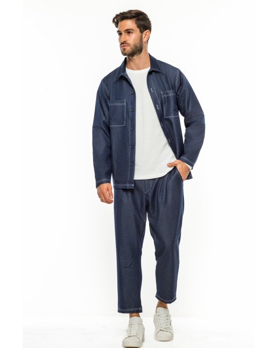 Overshirt Rebel μπλε OVERSHIRT