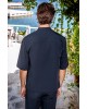 Πουκαμίσα Montavero μπλε OVERSHIRT