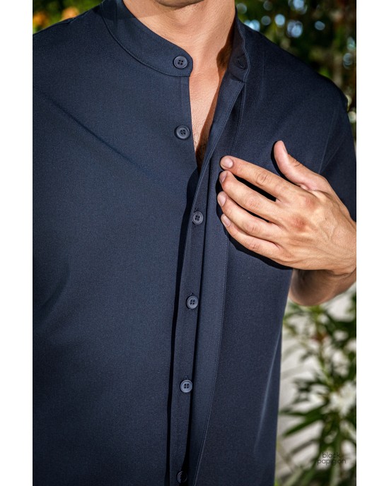 Πουκαμίσα Montavero μπλε OVERSHIRT