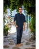 Πουκαμίσα Montavero μπλε OVERSHIRT