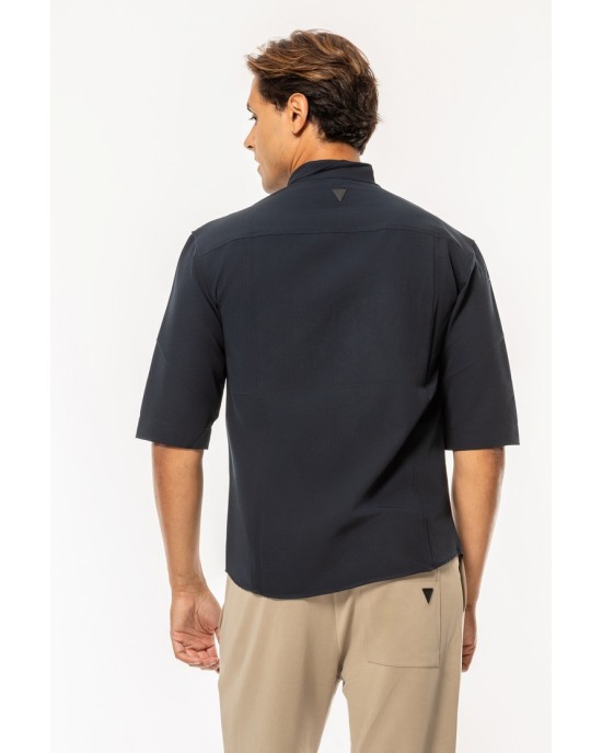 Πουκάμισο Vittorio Agrate μπλε OVERSHIRT
