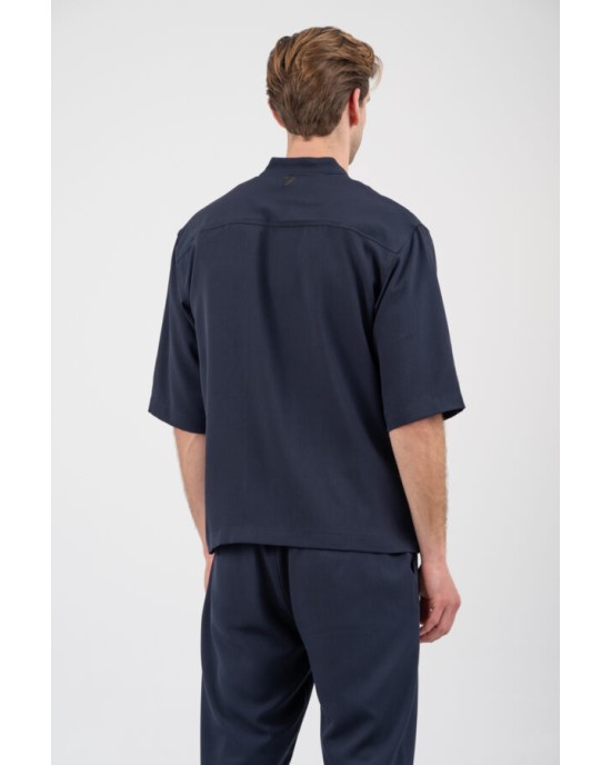 Overshirt Vittorio Morrone μπλε OVERSHIRT