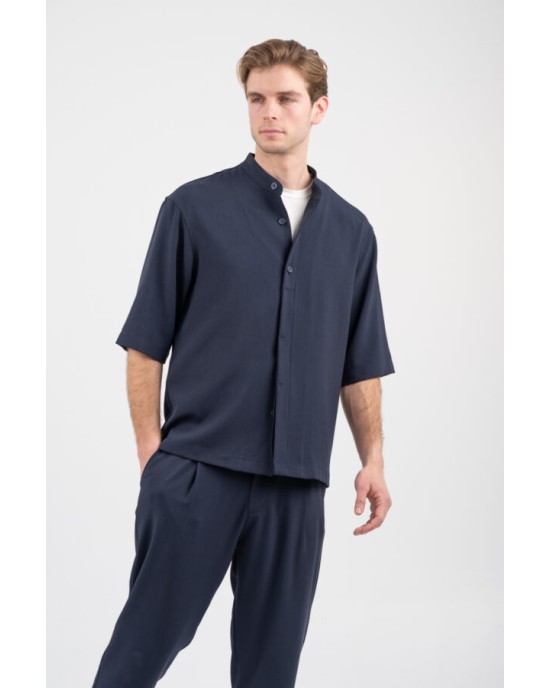 Overshirt Vittorio Morrone μπλε OVERSHIRT