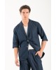 Πουκαμίσα Vittorio Vieste μπλε OVERSHIRT