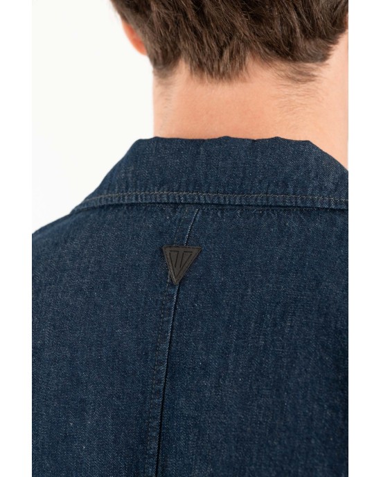 Πουκαμίσα Vittorio Vieste μπλε OVERSHIRT