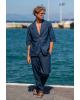 Πουκαμίσα Vittorio Vieste μπλε OVERSHIRT
