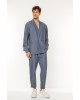Πουκαμίσα Vittorio Genova μπλε OVERSHIRT