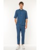 Πουκάμισα Vittorio Spiaggia μπλε OVERSHIRT