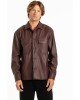 Πουκάμισο Vittorio Jimy μπορντό OVERSHIRT