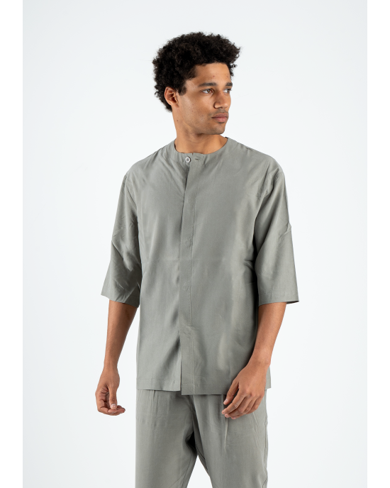 Πουκαμίσα Diverse πράσινη OVERSHIRT