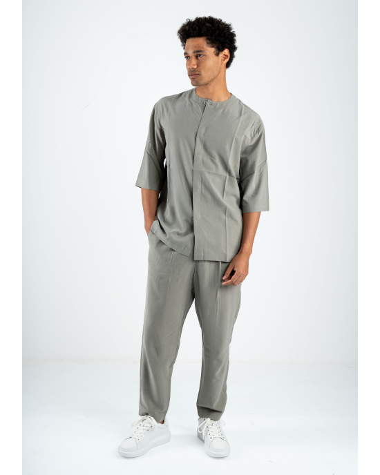 Πουκαμίσα Diverse πράσινη OVERSHIRT