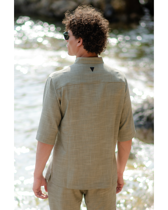 Πουκαμίσα Vittorio Bosa πράσινη OVERSHIRT