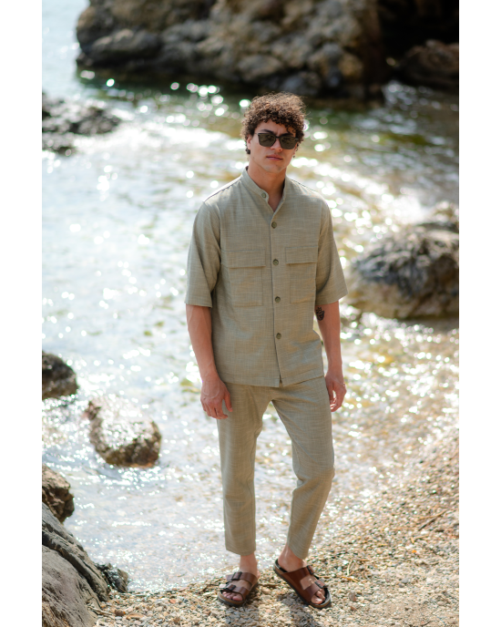 Πουκαμίσα Vittorio Bosa πράσινη OVERSHIRT