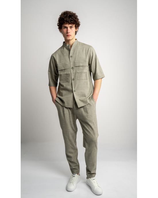 Πουκαμίσα Vittorio Bosa πράσινη OVERSHIRT