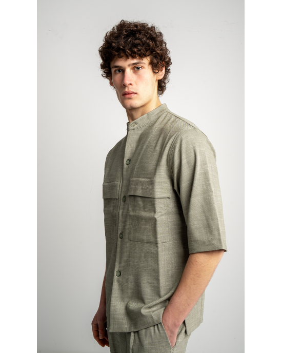 Πουκαμίσα Vittorio Bosa πράσινη OVERSHIRT