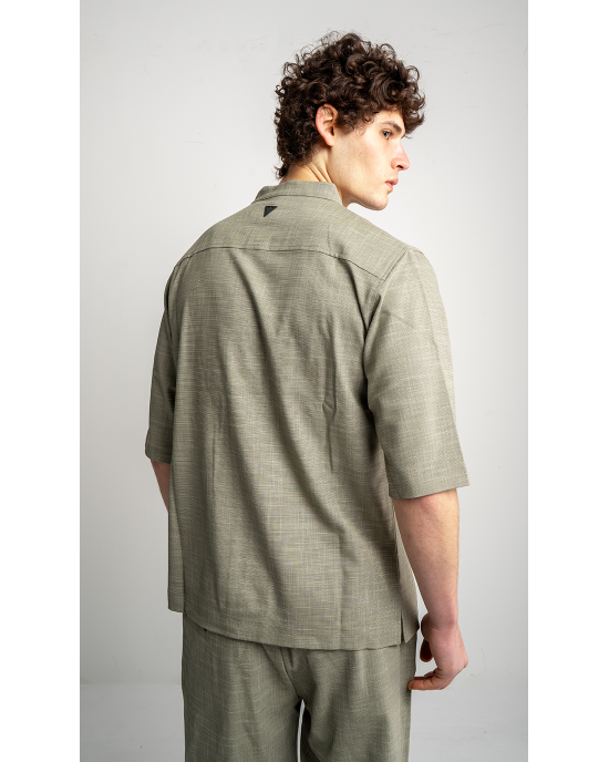 Πουκαμίσα Vittorio Bosa πράσινη OVERSHIRT