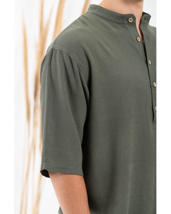 Πουκάμισα Vittorio Spiaggia πράσινο OVERSHIRT